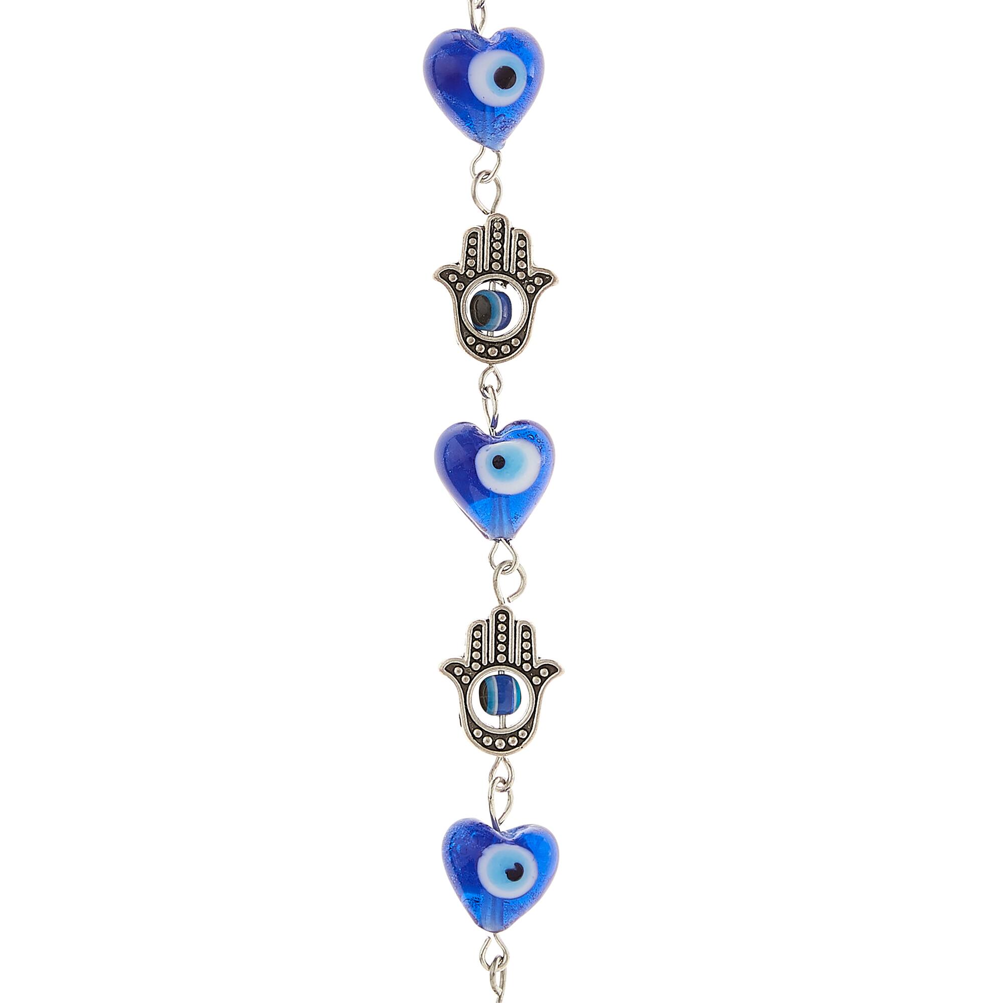 Blue & Silver Hand of Peace Charms by Bead Landing™